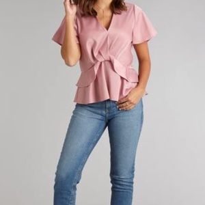 Lauren James Raven Ruffle Top NWT